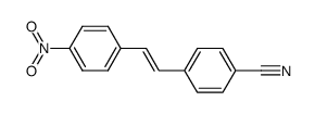 (E)-4-(4-nitrostyryl)benzonitrile Structure