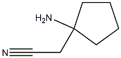 2-(1-氨基环戊基)乙腈结构式