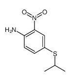 2-nitro-4-propan-2-ylsulfanylaniline结构式