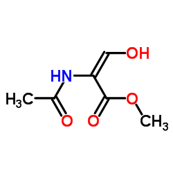 2-Propenoicacid,2-(acetylamino)-3-hydroxy-,methylester(9CI) structure