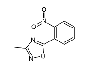 3-methyl-5-(o-nitrophenyl)-1,2,4-oxadiazole结构式