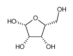 beta-D-Lyxofuranose (9CI)结构式