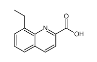 8-ethyl-quinoline-2-carboxylic acid结构式
