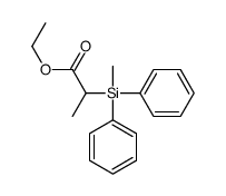 ethyl 2-[methyl(diphenyl)silyl]propanoate Structure