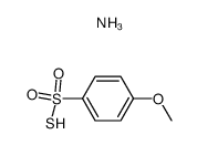 4-methoxybenzenesulfonothioicS-acid, ammonia salt Structure
