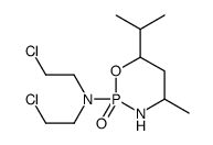 N,N-bis(2-chloroethyl)-4-methyl-2-oxo-6-propan-2-yl-1-oxa-3-aza-2$l^{5 }-phosphacyclohexan-2-amine structure