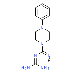 N-[Amino(imino)methyl]-4-phenylpiperazine-1-carboximidamide结构式
