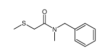 N-benzyl-N-methyl-2-(methylthio)acetamide Structure