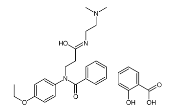 2-[3-(N-benzoyl-4-ethoxyanilino)propanoylamino]ethyl-dimethylazanium,2-carboxyphenolate结构式