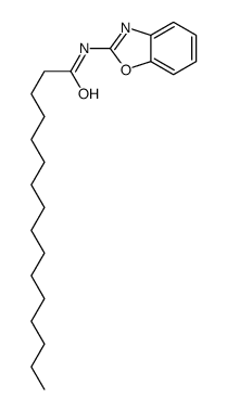 N-(1,3-benzoxazol-2-yl)hexadecanamide结构式