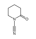 2-oxopiperidine-1-carbonitrile结构式