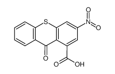 3-nitro-9-oxo-9H-thioxanthene-1-carboxylic acid Structure