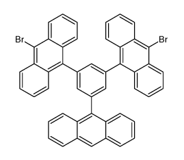 9-[3-anthracen-9-yl-5-(10-bromoanthracen-9-yl)phenyl]-10-bromoanthracene Structure