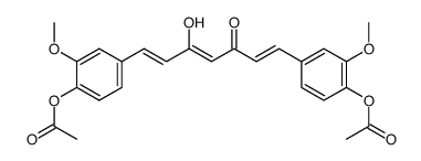 4-[7-(4-acetoxy-3-methoxyphenyl)-5-hydroxy-3-oxohepta-1,4,6-trienyl]-2-methoxyphenyl acetate Structure