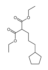 (3-cyclopentyl-propyl)-malonic acid diethyl ester结构式