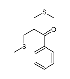 3-methylsulfanyl-2-(methylsulfanylmethyl)-1-phenylprop-2-en-1-one结构式