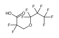 2,2-difluoro-3-(1,1,2,2,3,3,3-heptafluoropropoxy)propanoic acid Structure