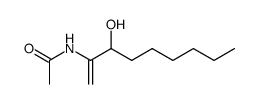 N-(3-hydroxynon-1-en-2-yl)acetamide结构式