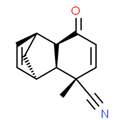 1,4-Methanonaphthalene-5-carbonitrile,1,4,4a,5,8,8a-hexahydro-5-methyl-8-oxo-,(1R,4S,4aR,5R,8aS)-rel-(9CI)结构式