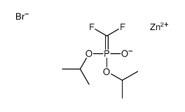 bromozinc(1+),2-[difluoromethyl(propan-2-yloxy)phosphoryl]oxypropane结构式