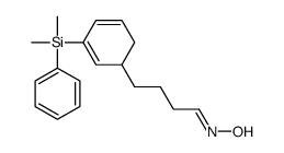 N-[4-[3-[dimethyl(phenyl)silyl]cyclohexa-2,4-dien-1-yl]butylidene]hydroxylamine结构式