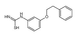 [3-(2-phenylethoxy)phenyl]thiourea结构式