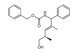 (1SR,2E,4R)-(5-hydroxy-2,4-dimethyl-1-phenylpent-2-enyl)carbamic acid benzyl ester Structure
