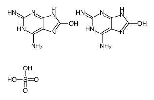 bis(2-amino-1,7-dihydro-8H-adenin-8-one) sulphate结构式