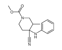 methyl 4-cyano-3-methyl-4-(phenylamino)piperidine-1-carboxylate picture