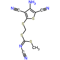 [(4-AMINO-3,5-DICYANOTHIOPHEN-2-YLTHIO)METHYL] METHYL CYANOCARBONIMIDODITHIOATE图片