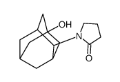 1-(5-hydroxy-2-adamantyl)pyrrolidin-2-one结构式