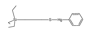 phenyl((3-(triethylsilyl)propyl)thio)mercury结构式