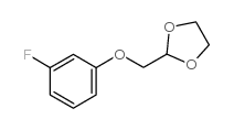 2-(3-氟-苯氧基甲基)-[1,3]二氧杂烷结构式