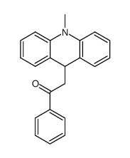2-(10-methyl-9,10-dihydro-acridin-9-yl)-1-phenyl-ethanone结构式