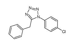 5-benzyl-1-(4-chlorophenyl)tetrazole Structure