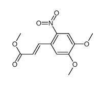 methyl 3-(4,5-dimethoxy-2-nitrophenyl)acrylate结构式