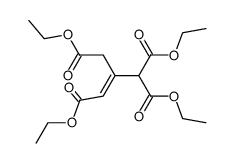2-ethoxycarbonylmethyl-prop-2-ene-1,1,3-tricarboxylic acid triethyl ester结构式