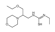 1-(3-ethoxy-2-morpholin-4-yl-propyl)-3-ethyl-thiourea结构式