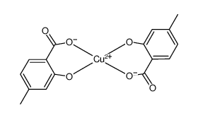 Copper, bis[2-(hydroxy-κO)-4-methylbenzoato-κO]结构式