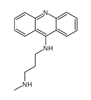 N-(acridin-9-yl)-N′-methylpropane-1,3-diamine结构式