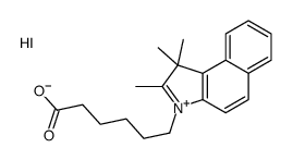 6-(1,1,2-trimethylbenzo[e]indol-3-ium-3-yl)hexanoic acid,iodide Structure