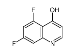 5,7-Difluoroquinolin-4-ol Structure