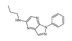 1-phenyl-N-propylpyrazolo[3,4-b]pyrazin-5-amine结构式