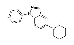 1-phenyl-5-piperidin-1-ylpyrazolo[3,4-b]pyrazine Structure