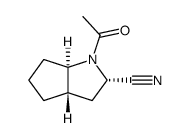 (2S,3aS,6aR)-1-acetyloctahydrocyclopenta[b]pyrrole-2-carbonitrile结构式