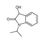 3-hydroxy-1-propan-2-yl-3H-indol-2-one结构式