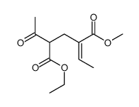 1-O-ethyl 5-O-methyl 2-acetyl-4-ethylidenepentanedioate结构式