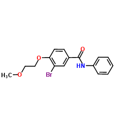 3-Bromo-4-(2-methoxyethoxy)-N-phenylbenzamide结构式