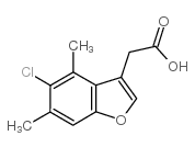 (5-氯-4,6-二甲基-1-苯并呋喃-3-基)乙酸图片