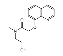 N-(2-hydroxyethyl)-N-methyl-2-quinolin-8-yloxyacetamide结构式